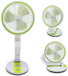 MH Protect 3 az 1-ben Összecsukható Vezeték Nélküli Asztali Ventilátor Lámpával