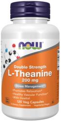 NOW L-teanină 200 mg - 120 capsule vegetale