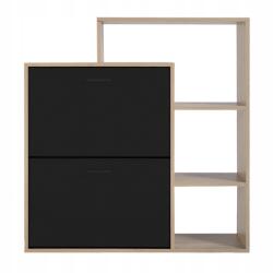 Jumi Cipősszekrény könyvespolc 2 Rekeszes Cipős komód tágas előszobába Könyvespolc (CM-316188)