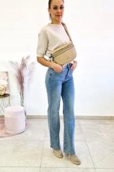  Kék Női farmer nadrág széles szárú Moon S (00815-1-1-2)