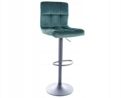 Signal Hoker bárszék C-105 Velvet fekete/zöld Sig (C105VCZ)