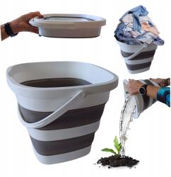 Wobell Szilikon összecsukható vödör nyéllel univerzális hal gomba mosás 10l (Wiadro silikonowe 10l składane wiaderko)