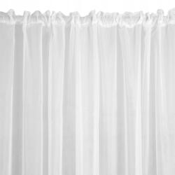 Eurofirany Függöny kész szalag 140x270 sima fátyol Lucy fehér szalag alagút fehér (377014)