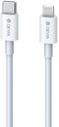 DEVIA Lightning / USB-C kábel Smart, PD 20W, 1m, fehér, Devia