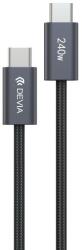 DEVIA USB-C / USB-C kábel Extreme Speed, PD 240W, 2m, fekete, Devia
