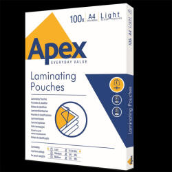 APEX Lamináló fólia A4, 80 mic. 100 db/doboz, Apex Light (6003201)