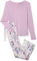 Tchibo - Pizsama szövött nadrággal - nő - méret XL 48/50 - rózsaszín/mintás