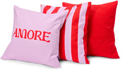 Tchibo - 3 díszpárnahuzat - piros