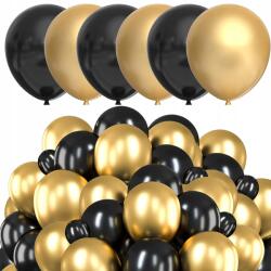 Springos Lufik Arany És Fekete Esküvői Party Születésnapi Dekoráció Szett 100 db