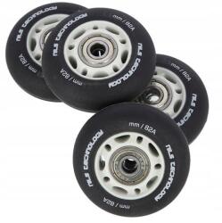 Nils Extreme Nils 76 mm Kerekek Abec 9 Csapágyak, Matt Fekete Szett (16-32-028)