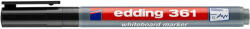 edding Tábla- és flichart marker, kúpos, 1 mm, EDDING "361", fekete (TED361F) - tintasziget