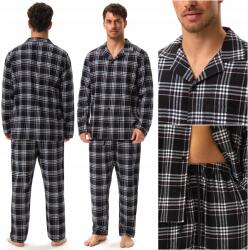 Henderson Férfi Pizsama Henderson Honor hosszú ujjú szett 100% Pamut 3XL (41943-99X HONOR)