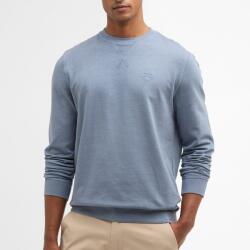 Barbour Washed Tartan Crew Neck Sweatshirt - Washed Blue - XL