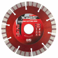 MTX 125mmxM14 turbó szegmens gyémánt betonvágó penge száraz vágáshoz (731429) - gardenhome