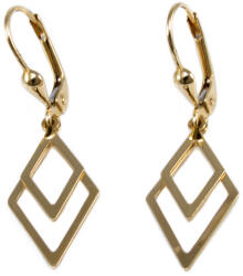 Ékszershop Dupla rombusz lógós arany fülbevaló (1335144)