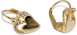 Ékszershop Köves szives arany fülbevaló (1325770)