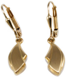 Ékszershop Matt és fényes lógós arany fülbevaló (1331853)