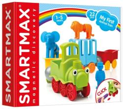 SmartMax Mágneses építőkockák Smart Max My First Animal Train Iuvi Állatok Játék (ZESTAW KLOCKÓW MAGNETYCZNYCH DLA DZIECKA 22EL)