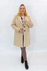  Téli Diplomata Kabát Női Gombokkal Bézs 48 (00495-1-3-3)