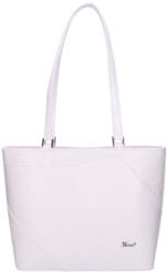 Karen fehér / virágmintás női rostbőr válltáska 1522 edda