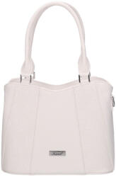 Karen fehér / levélmintás rostbőr női kézi / válltáska 9556 wili