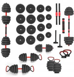 HMS Súlykészlet 6in1 Hms SGN140 Pro 40kg Súlyzó Kettlebell rúd Kitámasztó (17-57-070)