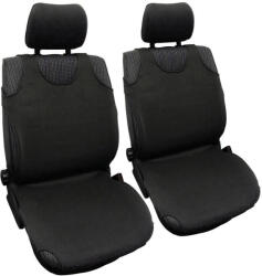 Autolife 2DB-os Trikó üléshuzat - Vékony anyag - fekete (01617)
