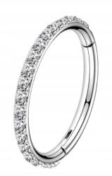  Oufer piercing fülbevaló helix labret piercing 10mm sebészeti acél 20G cirkónia (5908456429992)