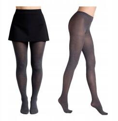 Marilyn Női harisnyanadrág Marilyn Tonic 40 den Átlátszatlan Bugyi nélküli 3-M Nero Melange (Rajstopy niewidoczne wzmocnienie palców)