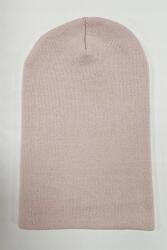 Sima hosszú női sapka, bézs Uni (00487-1-1-1)