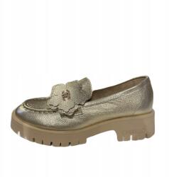 CheBello Mokaszin CheBello 4626 bőr arany vastag virágos alj 37 (4626)