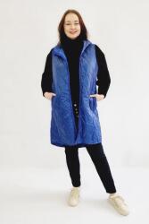  Steppelt mellény hosszú Plus Size sötétkék 42-es (PL00431-2-4-1)