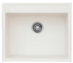 BH Mosogató NP gránit Milán 1 medencés fehér 600x500mm (BH-MK-0600-5060-08)