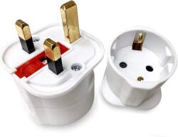  Adaptor stecher de la Europa la UK cu siguranta 13A - nu converteste tensiunea (ADAP-EUR-UK)