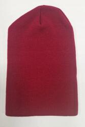 Sima hosszú női sapka, bordó Uni (00487-1-3-1)