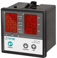  3 fázisú digitális mérőórák Árammultiméter Feszültség Frekvenciajelző X/5 (EM-72)