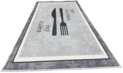 Budapes-Carpet Kft Helena Konyhai Szőnyeg 7307 Grey (Szürke) 80x200cm