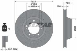TEXTAR féktárcsa TEXTAR 92219005 for PORSCHE (92219005)