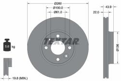 TEXTAR féktárcsa TEXTAR 92119203 for NISSAN, RENAULT, DACIA (92119203)