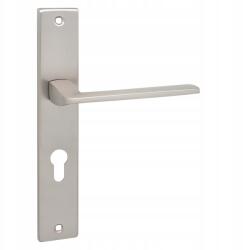 Kuchinox Zambia Húzókagyló Hosszú Címkével, Cilinderzárhoz, Szatén Mát, 240MM (KAB_3M2A)