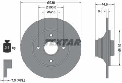 TEXTAR féktárcsa TEXTAR 92070300 for RENAULT (92070300)