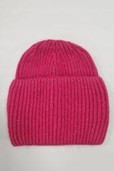  Fukszia Beanie Női sapka fényes cérnával Uni (00659-1-2-1)