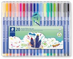 STAEDTLER Filctoll készlet, 1 mm, STAEDTLER Triplus 323 , 20 különböző szín (323 SB20) - papir25