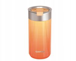 QUOKKA Boost, rozsdamentes acél termosz bögre barack-narancs színű vígjátékkal, 400ml, 40081 (8412497400812)