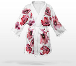 Takoy Panel szabásmintával 2XL sifon / silky kimonó rózsaszín szépség - hosszított fazon
