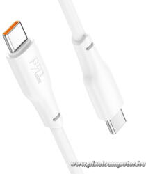 Cable USB C to USB C Hoco 3A 100W 1 m X93 white (6931474790712)
