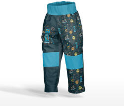 Takoy Panel szabásmintával 158 softshell nadrágra robotok petroleum - Tavaszi