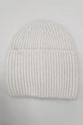  Krémszínű Beanie Női Sapka Fényes Cérnával Uni (00659-1-4-1)