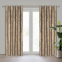  Tami bársony függöny fényes mintával Barna 140x250 cm (453516)