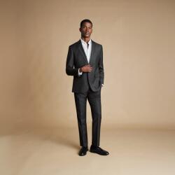 Charles Tyrwhitt Natural Stretch Twill Suit Jacket - Charcoal - Slim fit | 46 | Scurtat (P42701)